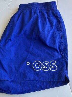 BOSS Men's Royal Blue Logo Swim Shorts